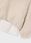 Mayoral Bej Kız Çocuk Peluş Sweatshirt 4431
