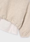 Mayoral Bej Kız Çocuk Peluş Sweatshirt 4431