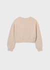 Mayoral Bej Kız Çocuk Pul Detaylı Sweatshirt 7421