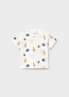 Mayoral Erkek Bebek 3 Parça T-shirt Şort Takım Lacivert - 01669