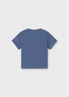 Mayoral Erkek Bebek Baskılı Kısa Kollu T-shirt Mavi - 1008
