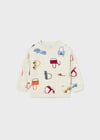 Mayoral Erkek Bebek Baskılı Sweatshirt 02462