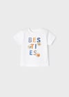 Mayoral Erkek Bebek Beyaz Tshirt Kısa Kol 'Bestıes' 