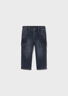 Mayoral Erkek Bebek Lacivert Kargo Denim Pantolon 2505