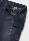Mayoral Erkek Bebek Lacivert Kargo Denim Pantolon 2505