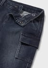 Mayoral Erkek Bebek Lacivert Kargo Denim Pantolon 2505