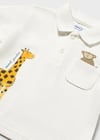 Mayoral Erkek Bebek Polo Kısa Kol T-shirt Krem 01108