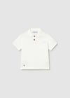 Mayoral Erkek Bebek Polo Yaka Kısa Kol T-shirt Krem 01109