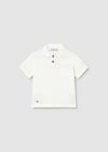 Mayoral Erkek Bebek Polo Yaka Kısa Kol T-shirt Krem 01109