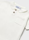 Mayoral Erkek Bebek Polo Yaka Kısa Kol T-shirt Krem 01109