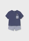 Mayoral Erkek Bebek Şort T-Shirt Takım Lacivert 01228