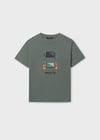 Mayoral Erkek Çocuk 2'li T-shirt Set Yeşil-Bej - 06040