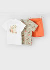 Mayoral Erkek Çocuk 3 Parça Şort T-shirt Takım  - 03609