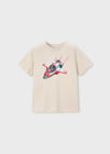 Mayoral Erkek Çocuk Baskılı T-shirt Bej - 03067