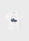 Mayoral  Erkek Çocuk Baskılı T-shirt Krem - 03072