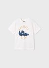 Mayoral  Erkek Çocuk Baskılı T-shirt Krem - 03072