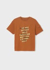 Mayoral Erkek Çocuk Bej Tshirt-Kısa Kol-Ceplı 
