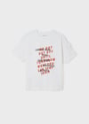 Mayoral Erkek Çocuk Beyaz Tshirt-Kısa Kol-Ceplı 