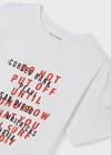 Mayoral Erkek Çocuk Beyaz Tshirt-Kısa Kol-Ceplı 