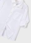 Mayoral Erkek Çocuk Beyaz Uzun Kollu Keten Gömlek - 03119