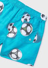 Mayoral Erkek Çocuk Desenli Bermuda Yüzme Şortu Turkuaz - 06692