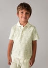 Mayoral Erkek Çocuk Desenli Polo T-shirt Yeşil - 03104