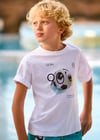 Mayoral Erkek Çocuk Desenli T-shirt Beyaz - 06036