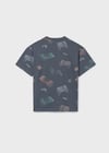 Mayoral Erkek Çocuk Desenli T-shirt Gri - 06038