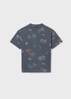 Mayoral Erkek Çocuk Desenli T-shirt Gri - 06038