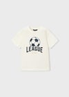 Mayoral Erkek Çocuk Futbol T-shirt Krem - 03074