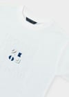 Mayoral Erkek Çocuk Kabartma Desenli  T-shirt Krem - 06031