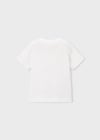 Mayoral Erkek Çocuk Kabartma Desenli T-shirt Beyaz - 03058