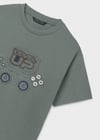 Mayoral Erkek Çocuk Kabartma Desenli T-shirt Yeşil - 06037