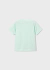 Mayoral Erkek Çocuk Kabartmalı Motor Desenli T-shirt Yeşil - 03059
