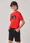 Mayoral Erkek Çocuk Kırmızı Set-Şort Ve Tshirt-Şapkalı 