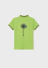 Mayoral Erkek Çocuk Kırmızı Tshirt-Polo-Kısa Kol-Baskılı 