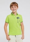 Mayoral Erkek Çocuk Kırmızı Tshirt-Polo-Kısa Kol-Baskılı 