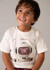 Mayoral Erkek Çocuk Robot T-shirt Krem - 03065