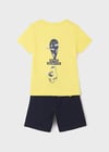 Mayoral Erkek Çocuk Sarı Set-Şort Ve Tshirt-Örme 