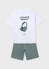 Mayoral Erkek Çocuk Şort T-shirt Takım Yeşil - 06689