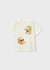 Mayoral Erkek Çocuk T-shirt Krem - 03078