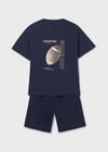 Mayoral Erkek Çocuk T-shirt Şort Takım Lacivert - 06689