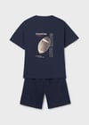 Mayoral Erkek Çocuk T-shirt Şort Takım Lacivert - 06689