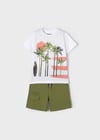 Mayoral Erkek Çocuk Yeşil Set-Şort Ve Tshirt-Örme 