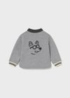 Mayoral Gri Erkek Bebek İşlemeli Sweatshirt 2415