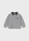 Mayoral Gri Erkek Bebek İşlemeli Sweatshirt 2415