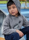 Mayoral Gri Erkek Çocuk Dinazor Baskılı Kapüşonlu Sweatshirt 4407