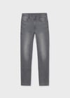 Mayoral Gri Erkek Çocuk Slim Fit Kot Pantolon 00516