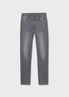 Mayoral Gri Erkek Çocuk Slim Fit Kot Pantolon 00516