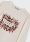 Mayoral İşlemeli Kız Çocuk uzun Kollu T-Shirt